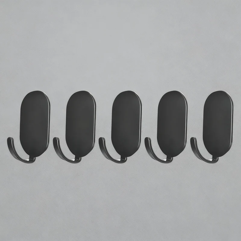 Self-adhesive wall hooks made of aluminum
