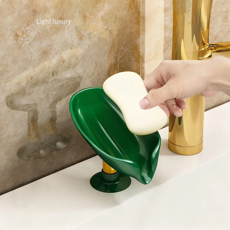 Soap holder with suction cup, wall mounted