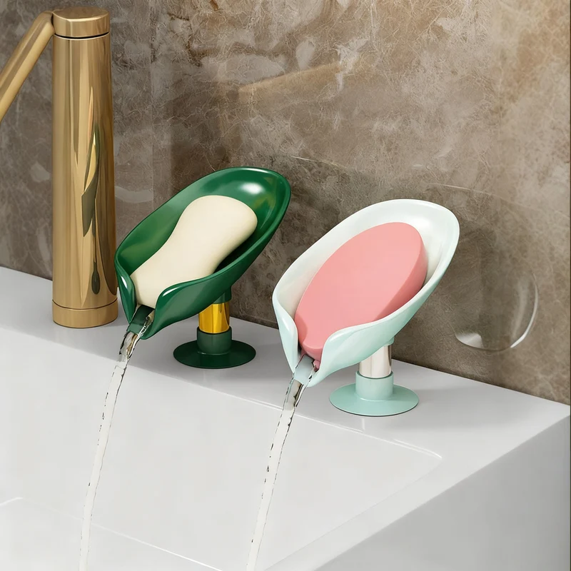 Soap holder with suction cup, wall mounted