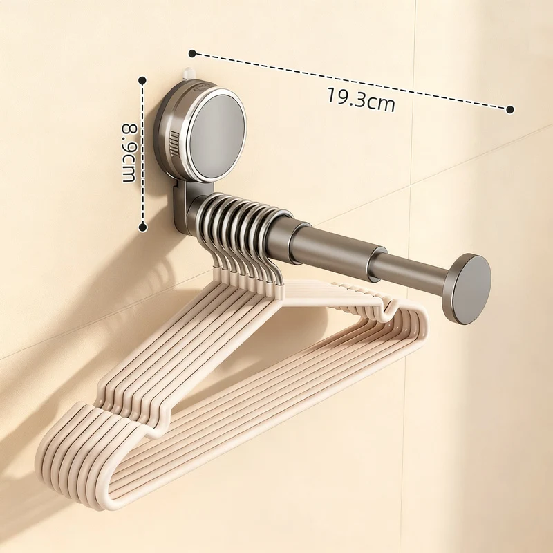 Suction cup drying rack, expandable, no drilling