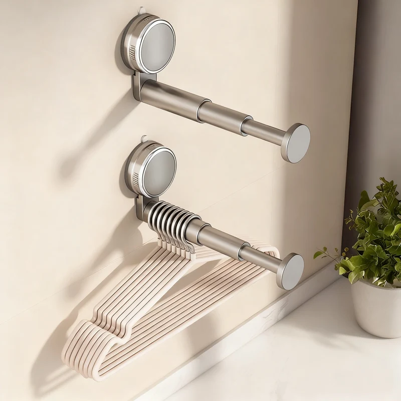 Suction cup drying rack, expandable, no drilling