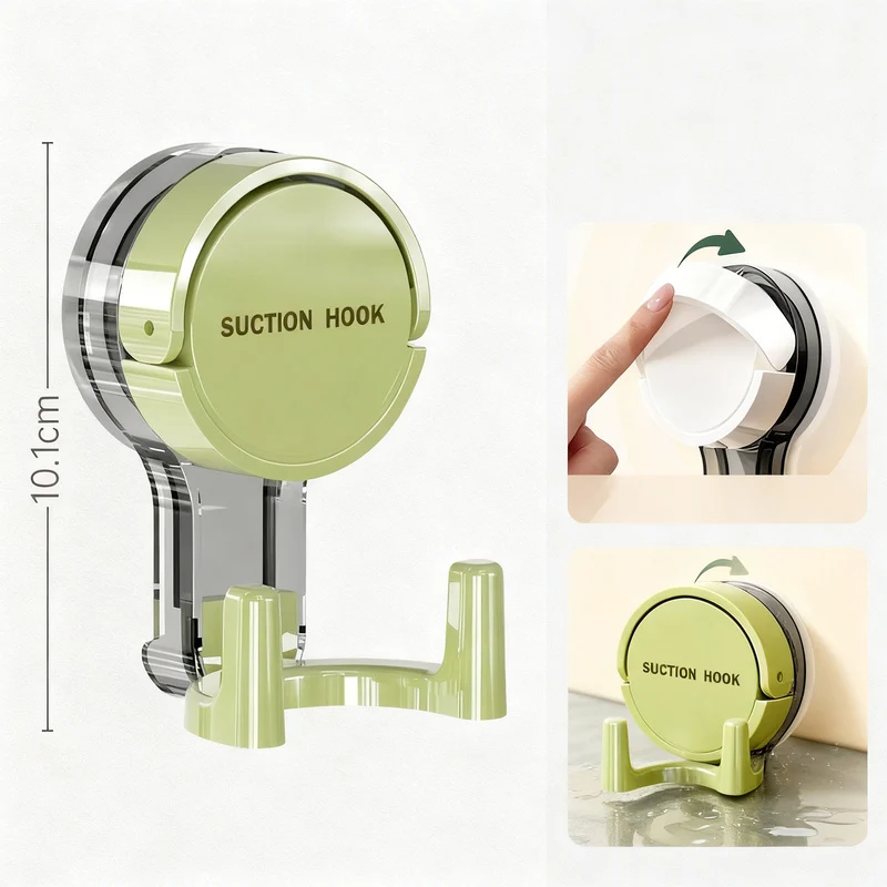 Suction cup double hooks, waterproof, no drilling
