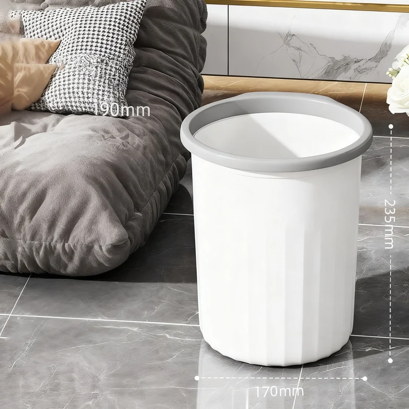 Metal bin, round, large capacity