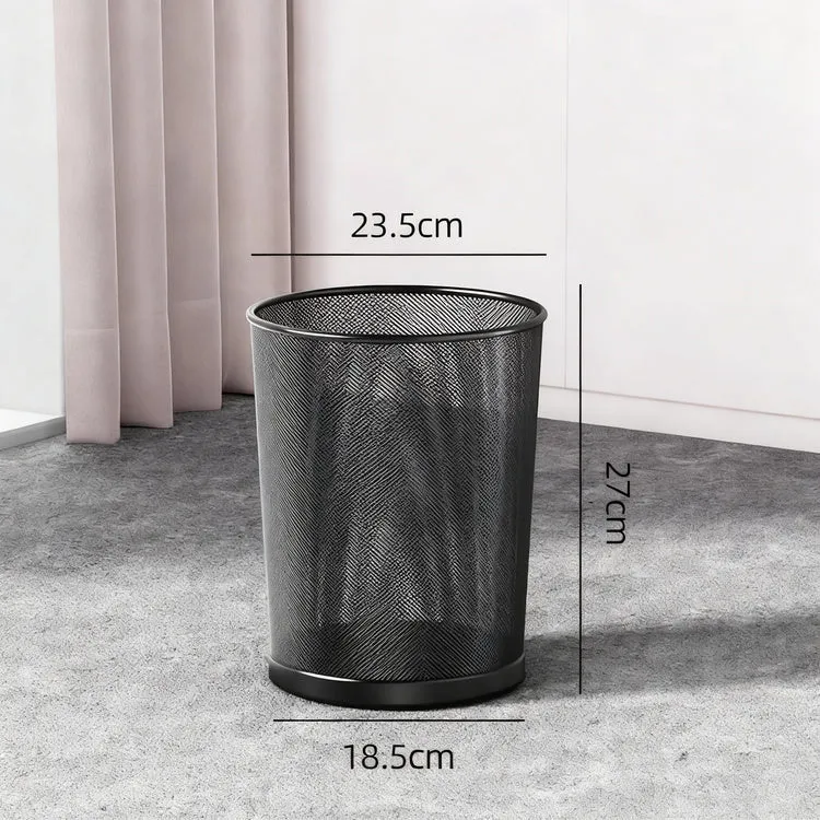 Metal bin, round, large capacity