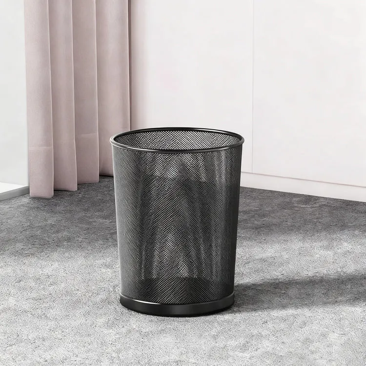 Metal bin, round, large capacity