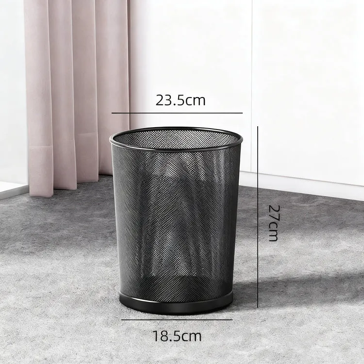 Metal bin, round, large capacity