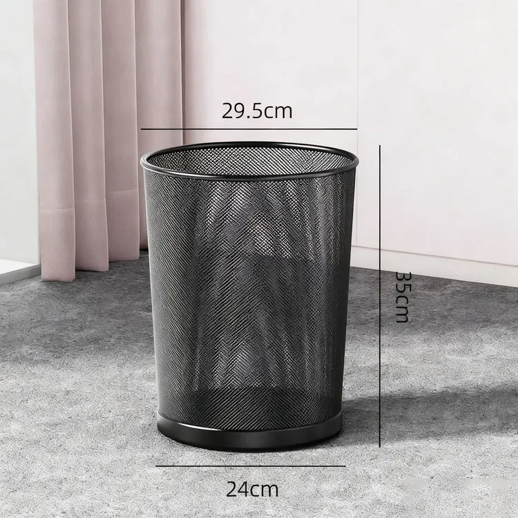 Metal bin, round, large capacity