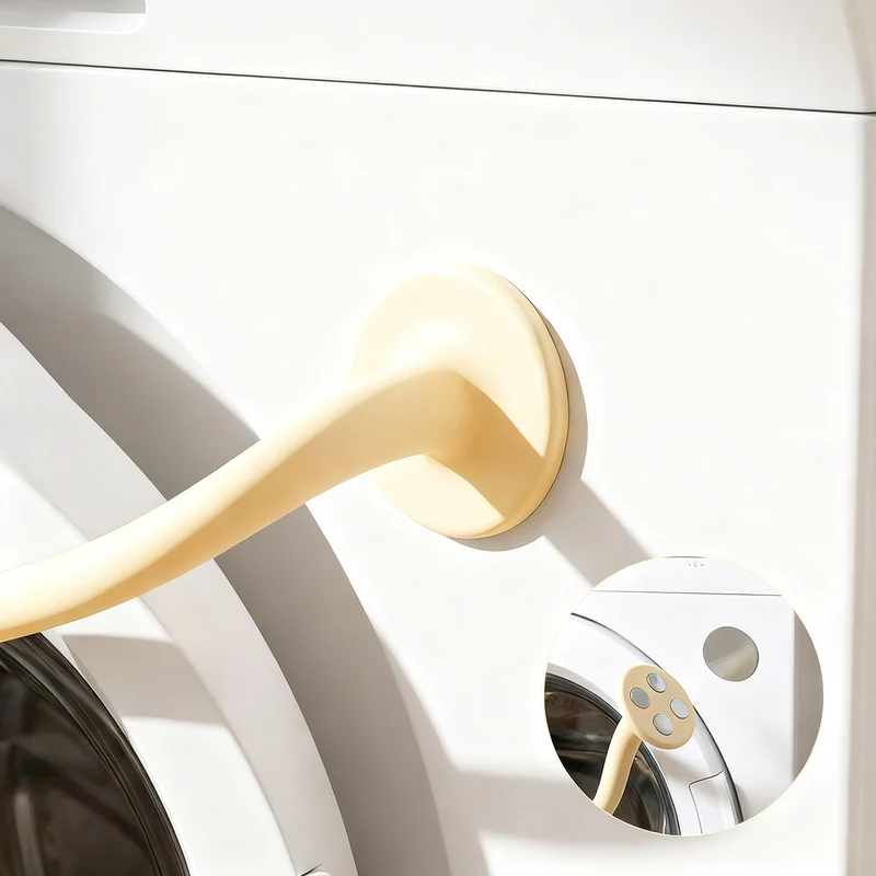 Magnetic ventilation holder for washing machines
