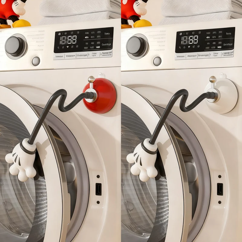 Magnetic ventilation holder for washing machines