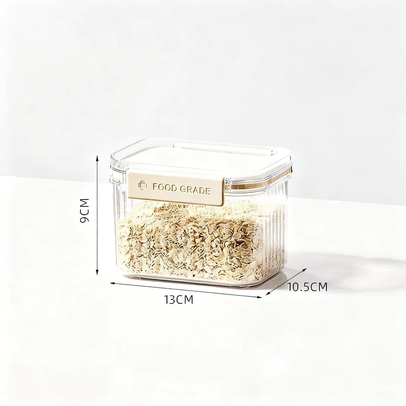 Airtight plastic containers for food
