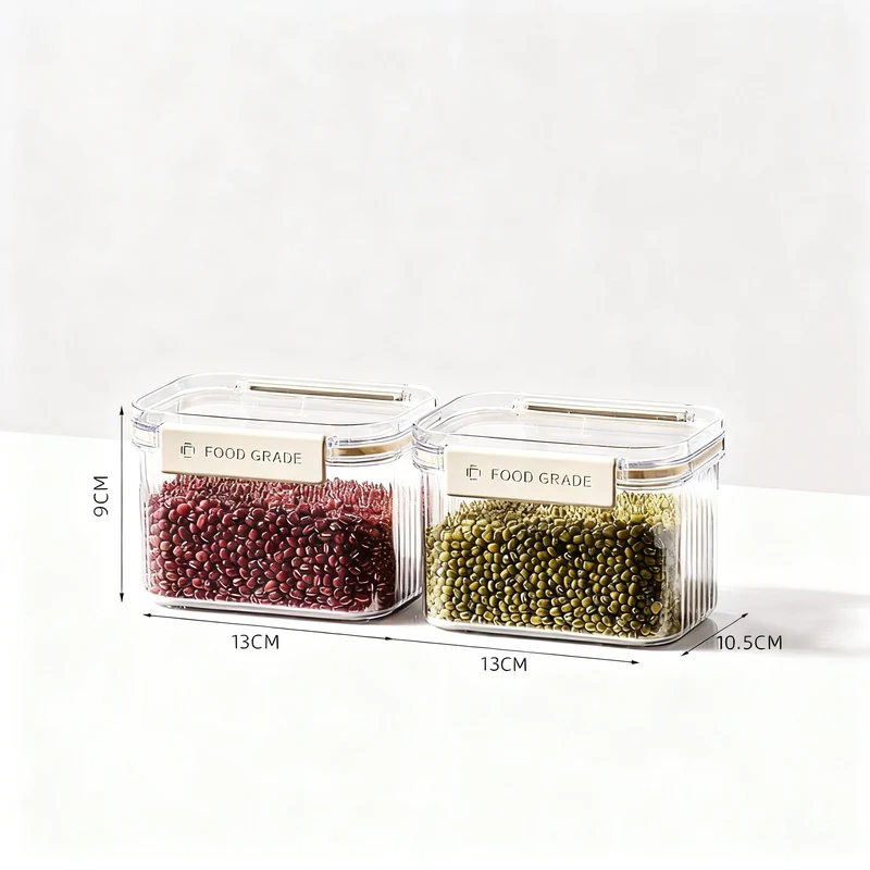 Airtight plastic containers for food