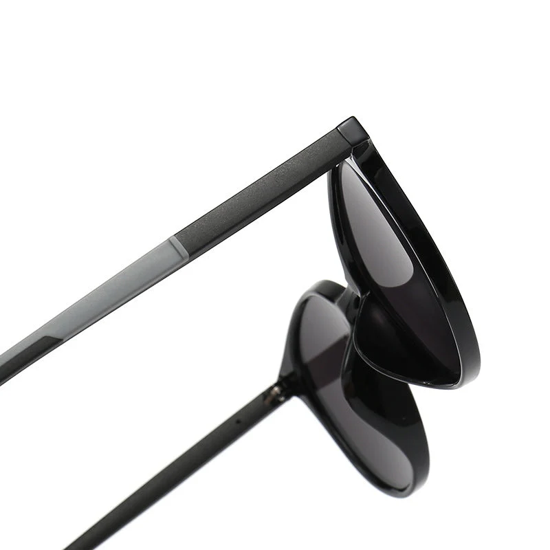 Dame cat-eye solbrille med optisk UV-beskyttelse og moteramme Luvikno