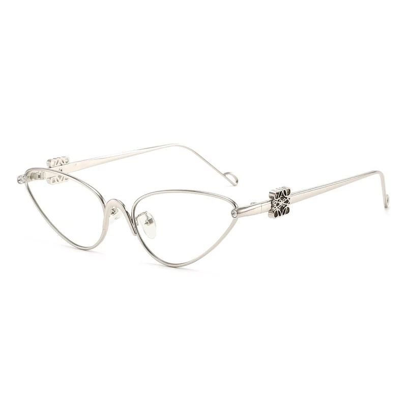 Dame Cat-Eye solbriller med elegante detaljer og UV-beskyttelse Luvikno