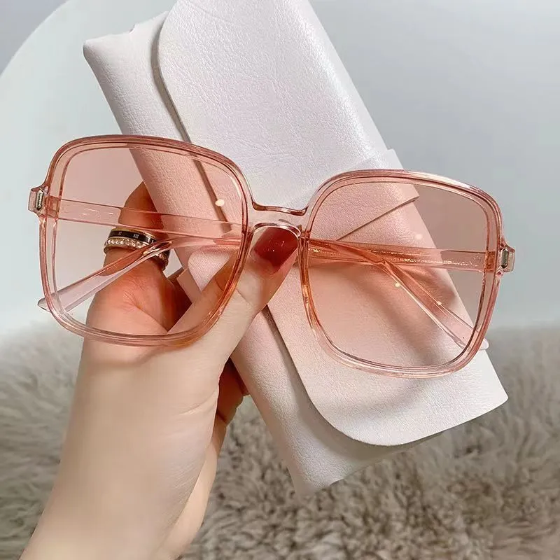 Dame kvadratisk oversized solbrille med integrert UV-beskyttelse Luvikno