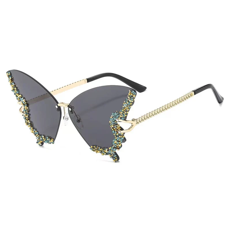 Dame ekstravagant Flügel-solbrille Luvikno