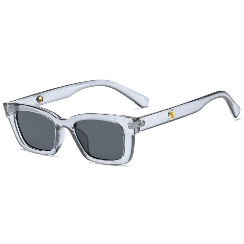 Dame trendy firkantet solbrille i vintage-stil Luvikno