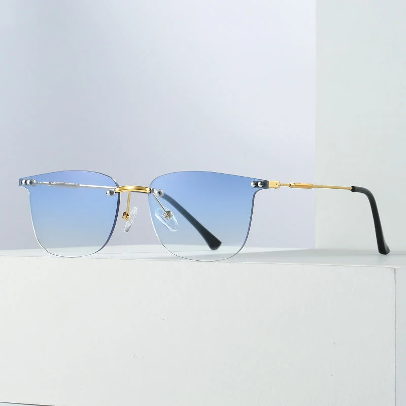 Damer stilige Geometric-solbriller med moderne glaselementer Luvikno