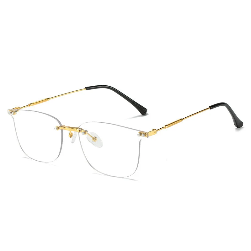 Damer stilige Geometric-solbriller med moderne glaselementer Luvikno