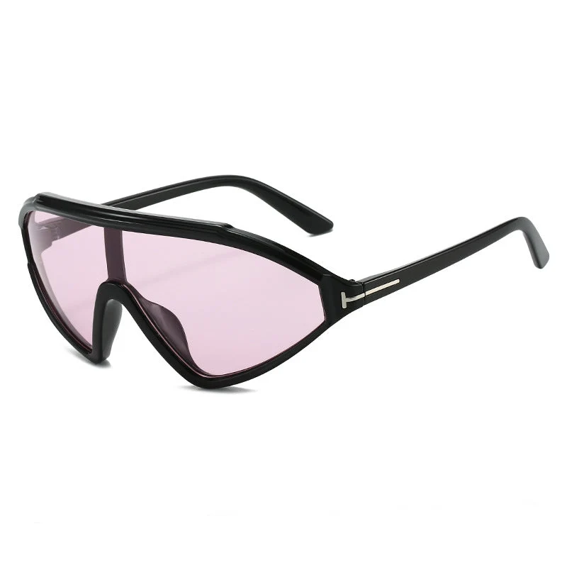Dame sporty solbriller med ergonomisk full rammedesign Luvikno