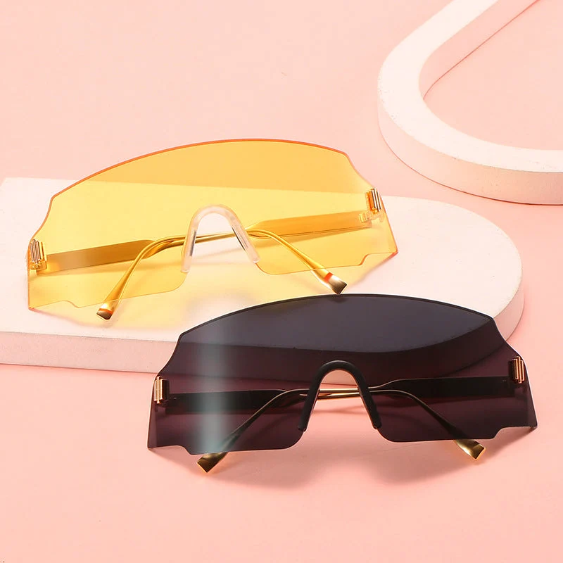 Dame sporty sikkerhets-solbrille med moderne, gjennomsiktig design Luvikno