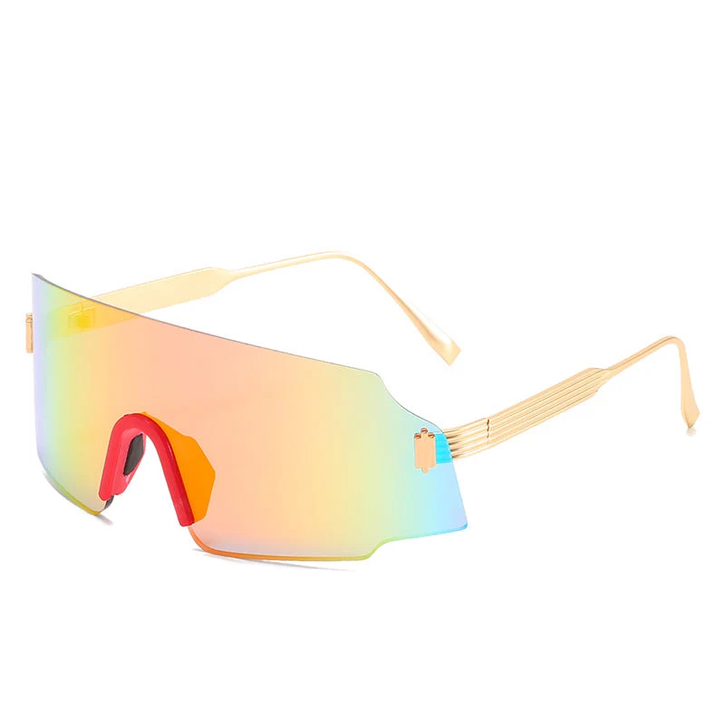 Dame sporty sikkerhets-solbrille med moderne, gjennomsiktig design Luvikno