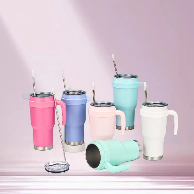 Kvinne Isolert Kaffe-Kopp med Ergonomisk Håndtak Luvikno