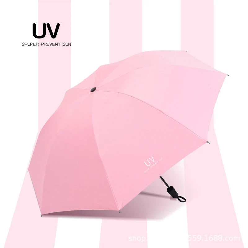 Dame UV-beskyttelse paraply med praktisk åpnemekanisme Luvikno