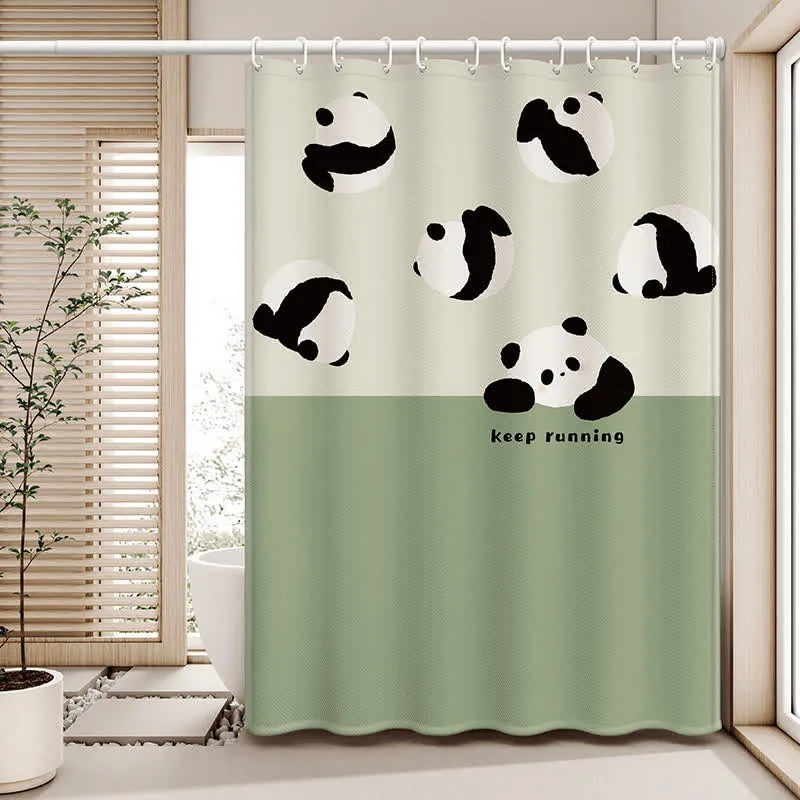 Wasserdichter Duschvorhang mit niedlichem chinesischen Panda