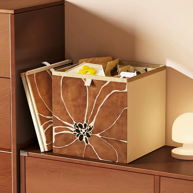 Faltbarer Würfel-Organizer aus Vintage-Oxford-Stoff