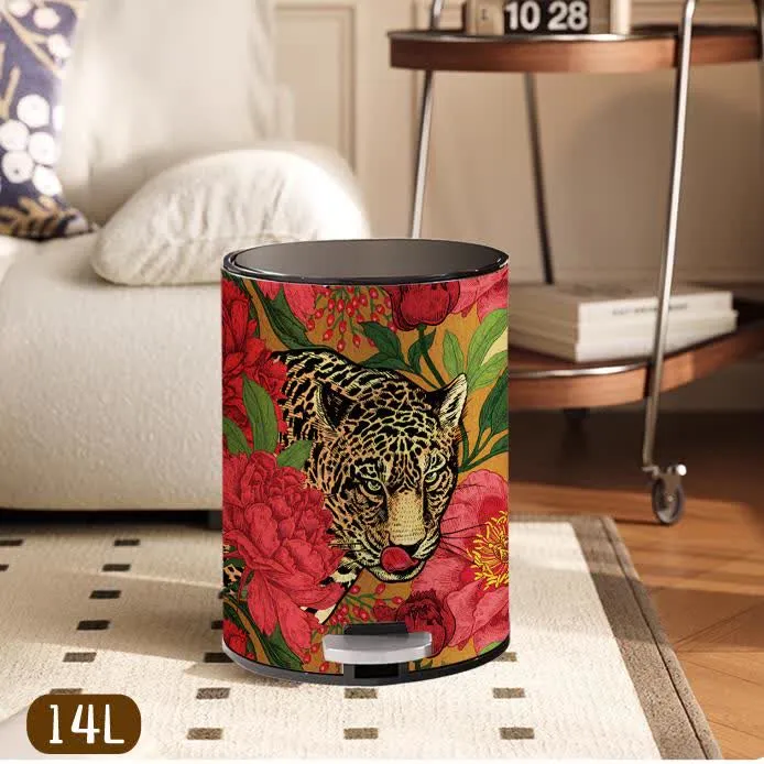 Robuster Mülleimer aus Leder von Forest Tiger