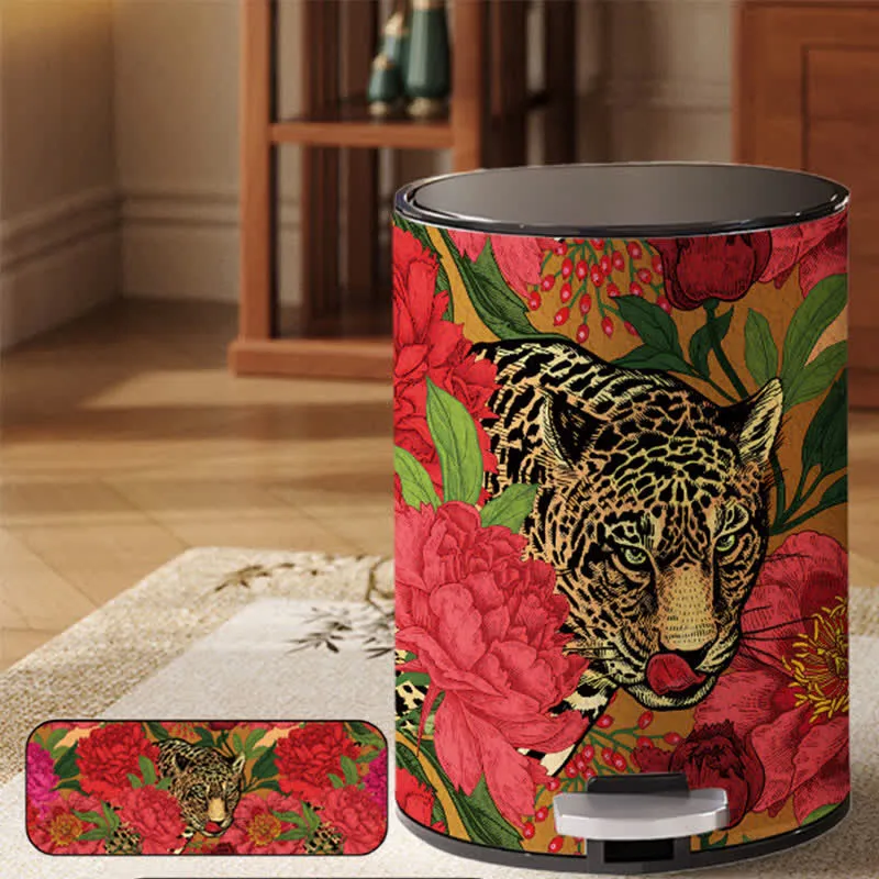 Robuster Mülleimer aus Leder von Forest Tiger