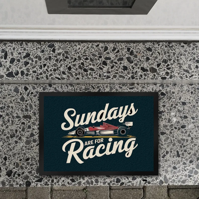 Sundays are for Racing Fußmatte in 35x50 cm für Motorsport-Fans
