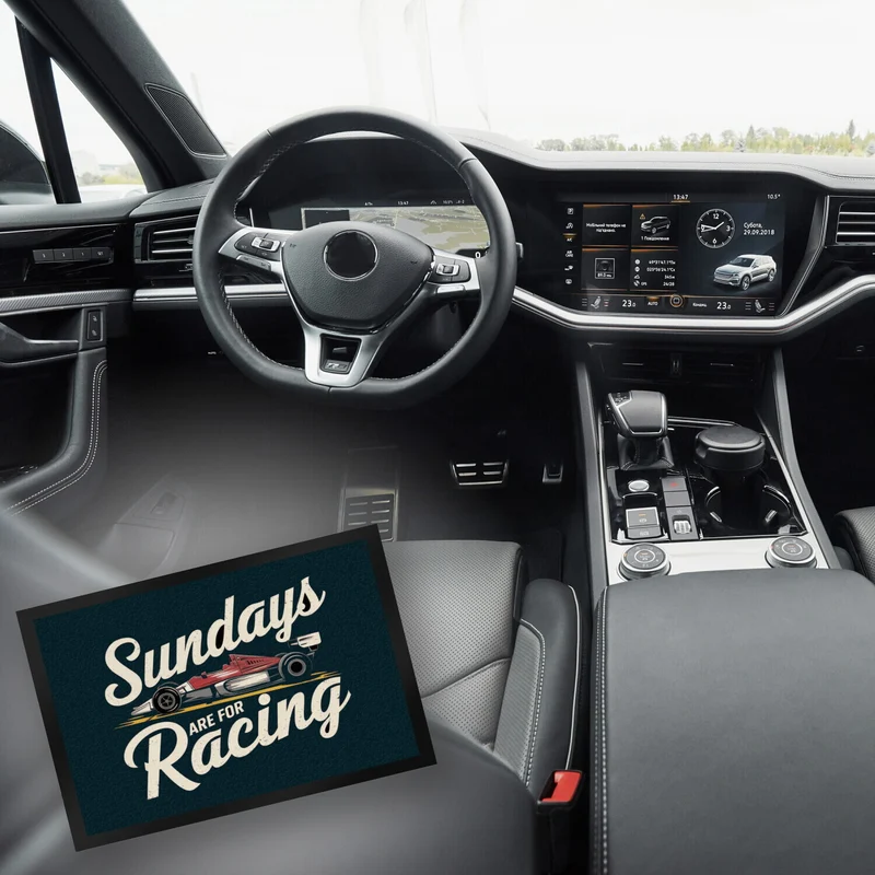 Sundays are for Racing Fußmatte in 35x50 cm für Motorsport-Fans