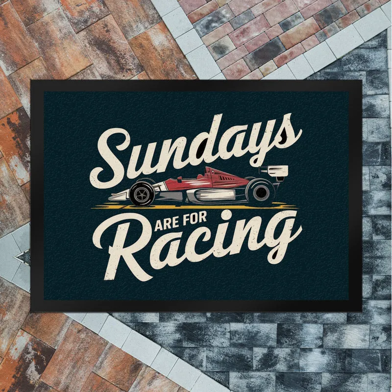 Sundays are for Racing Fußmatte in 35x50 cm für Motorsport-Fans