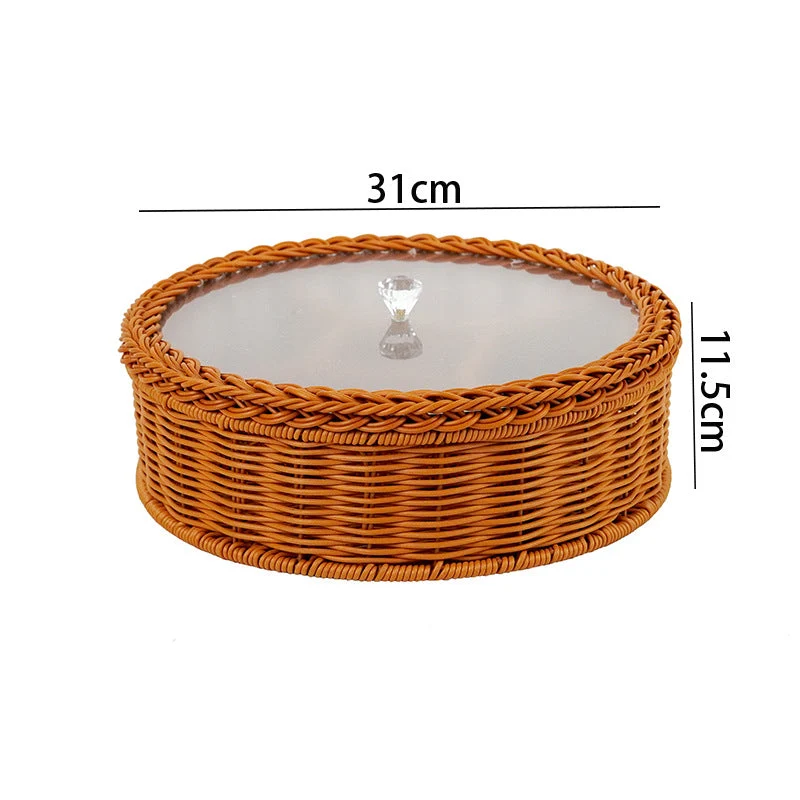 Damene Elegant Fruktskål med Klart Glasslok Luvikno