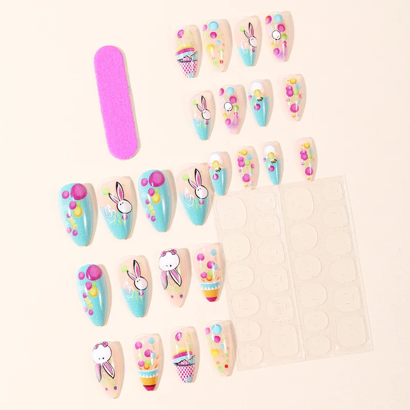 Playful Easter-Themed Nail Art Extensions Stornfield