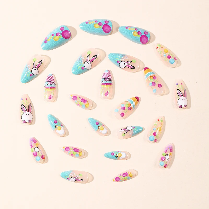 Playful Easter-Themed Nail Art Extensions Stornfield