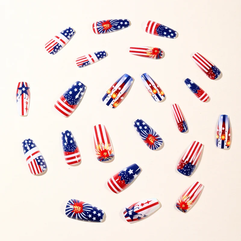 Patriotic Themed Nail Art Set Stornfield