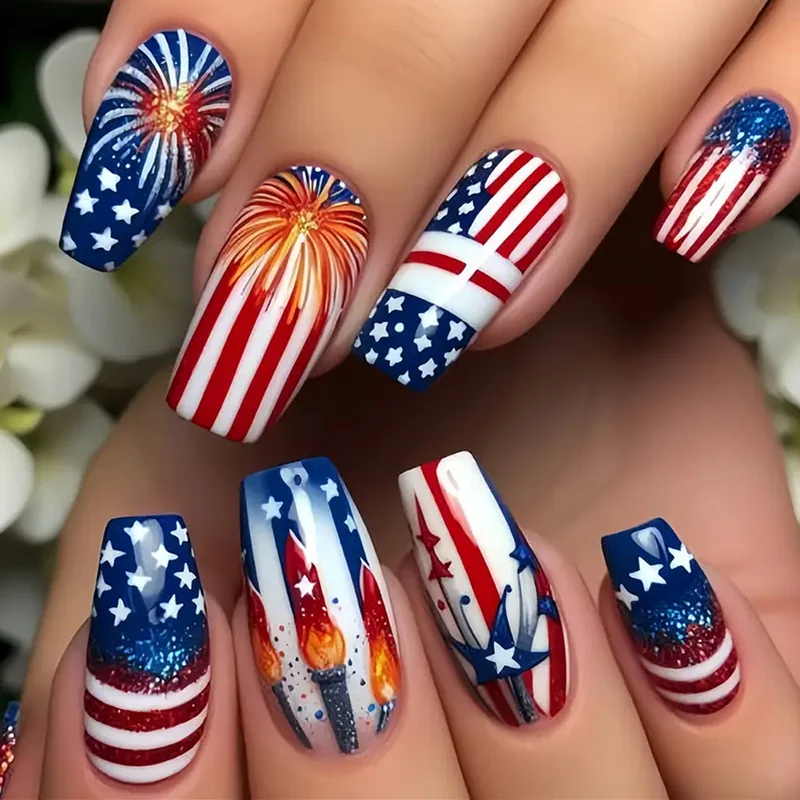 Patriotic Themed Nail Art Set Stornfield
