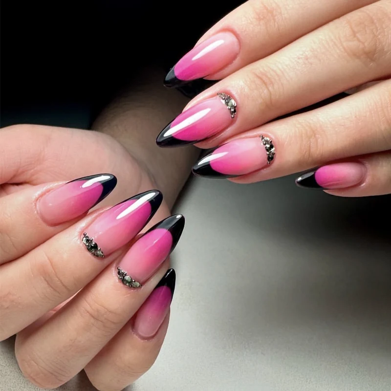 Ornate Ombré Stiletto Nail Art Stornfield