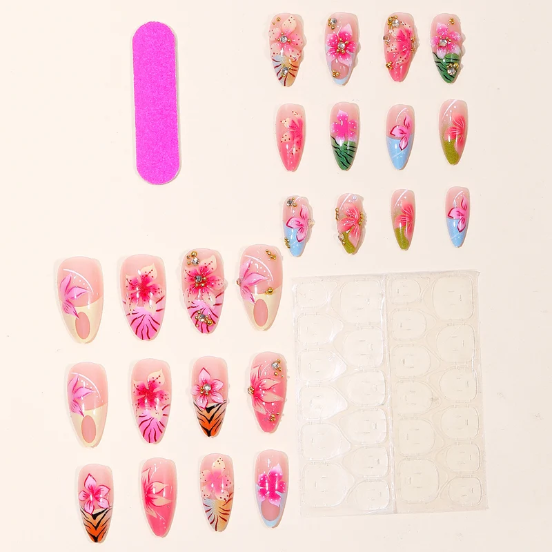 Ornate Floral 3D Nail Art Extensions Stornfield