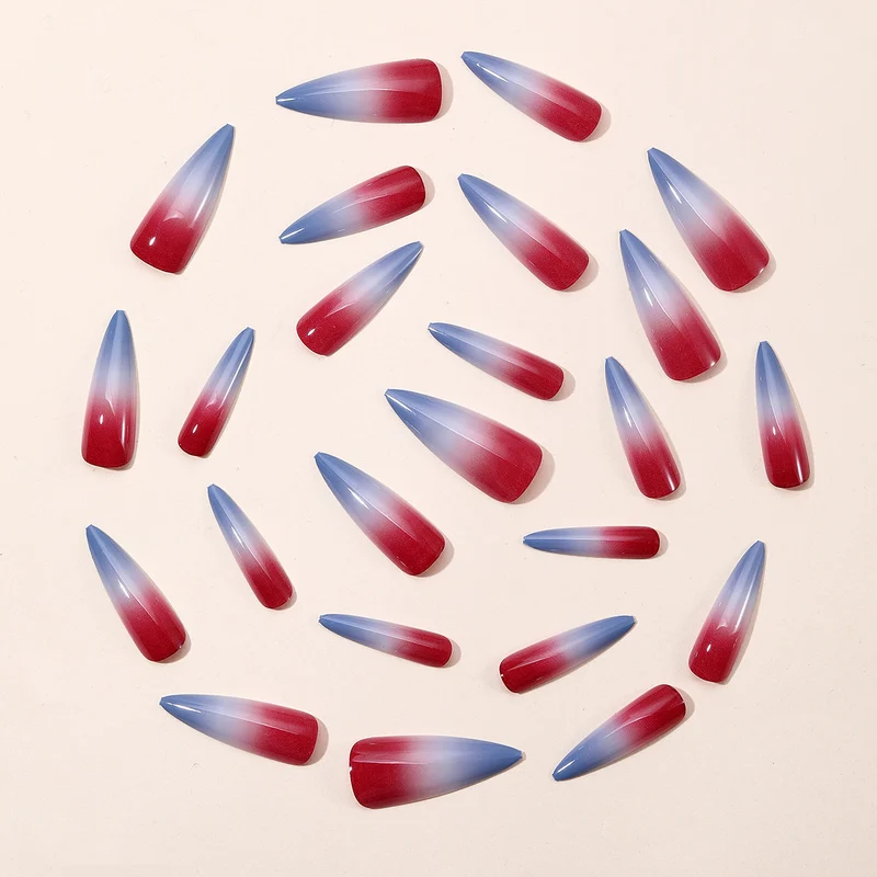 Ombré Stiletto Nail Art Extensions Stornfield