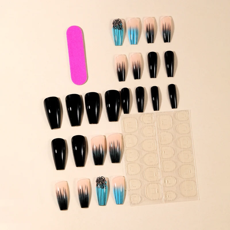 Ombre Gradient Acrylic Nail Art Stornfield