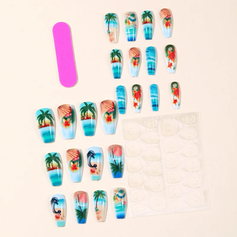 Ocean-Inspired 3D Nail Art Extensions Stornfield