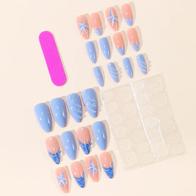Ocean-Inspired 3D Nail Art Design Stornfield