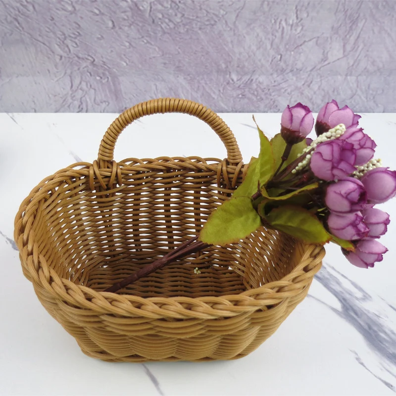 Woven Storage Basket with Handle Stornfield