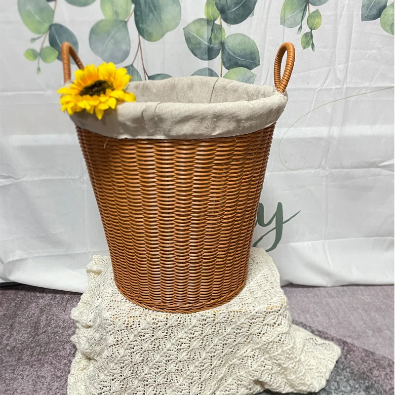 Woven Storage Basket with Cotton Lining Stornfield