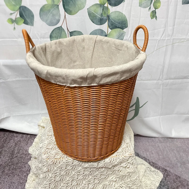 Woven Storage Basket with Cotton Lining Stornfield