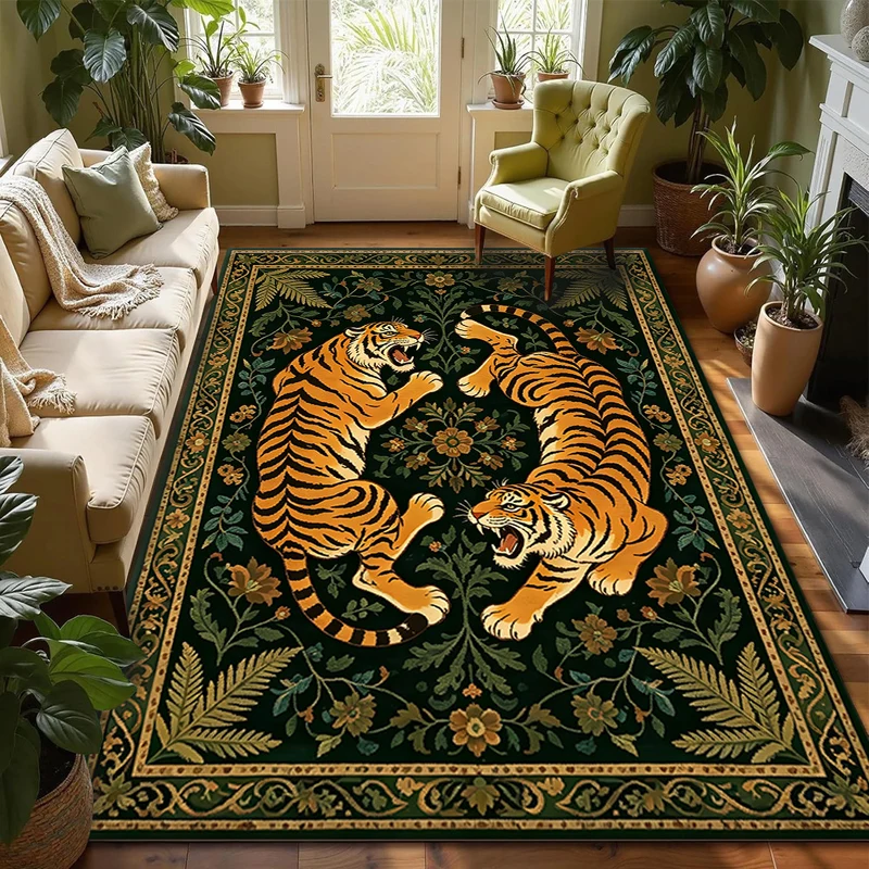 Künstlerischer Tigerprint-Teppich
