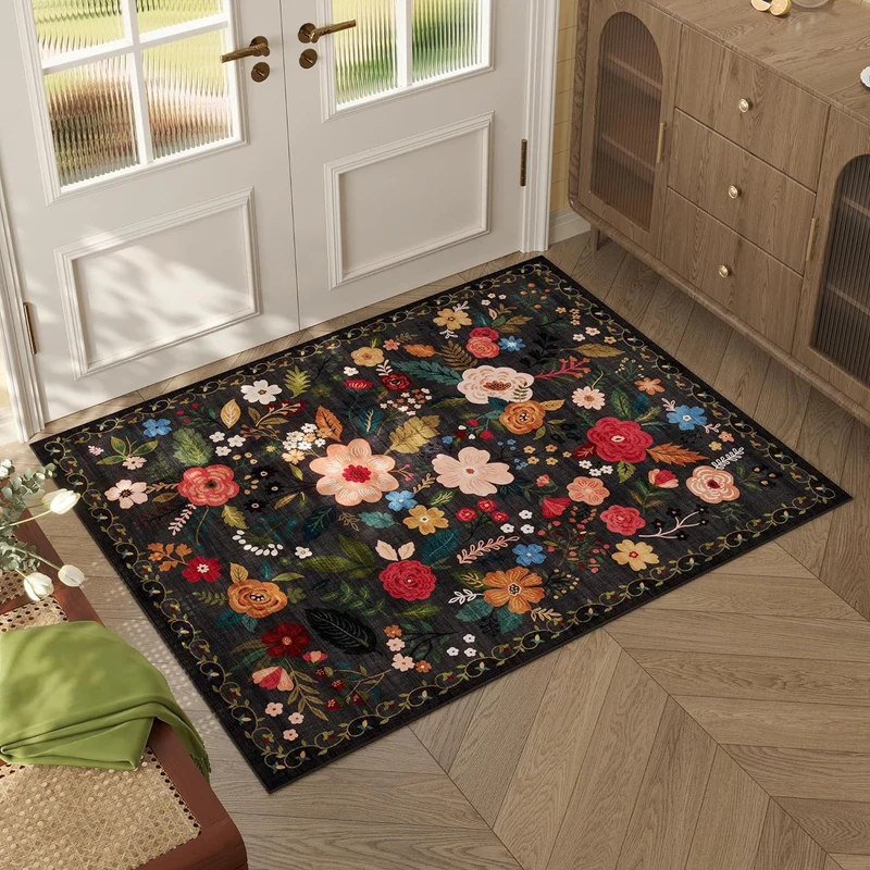 Künstlerischer floraler Design-Teppich